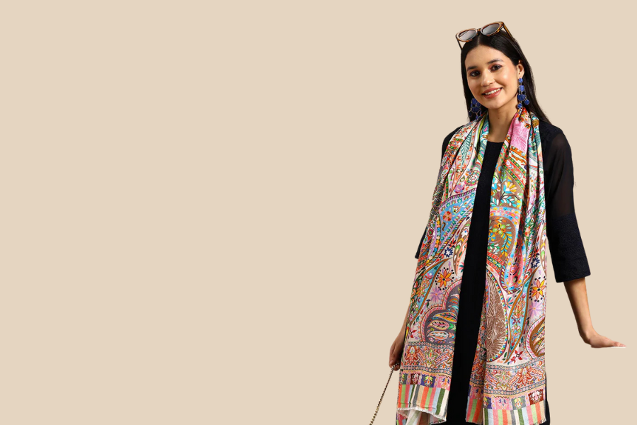 Women Kalamkari Stoles